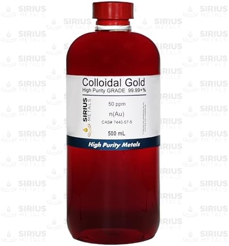 Sirius Metals True Colloidal Gold bottle and label details