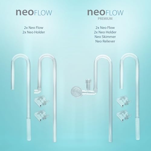 Aquario Neo Flow Premium medium size thirteen millimeter components laid out