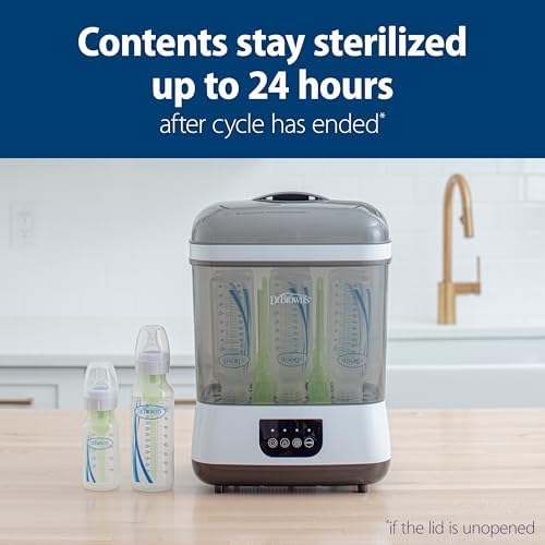 Dr. Brown's sterilizer control panel and HEPA filter