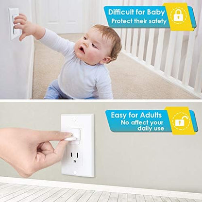 White ABS plastic baby safety plug protectors