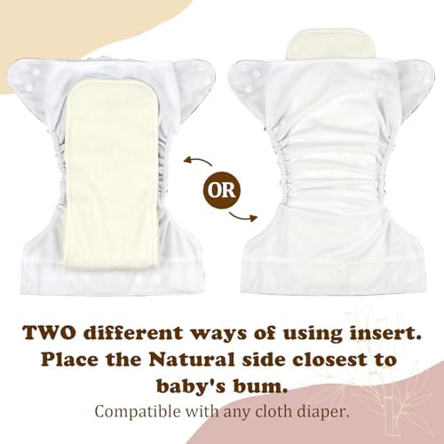 Detail of Mama Koala cloth diaper insert fabric texture