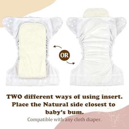 Detail of Mama Koala cloth diaper insert fabric texture