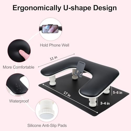 Professional nail tech pillow cushion with matching table mat