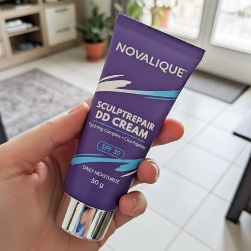 Novalique skin refirming complex cream in close up container view.