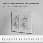Close up of ILIVABLE switch guard clear plastic material
