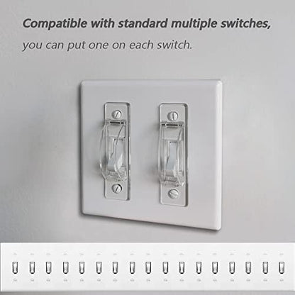 Close up of ILIVABLE switch guard clear plastic material
