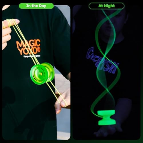 Magicyoyo K2 fluorescent green yoyo with accessory kit