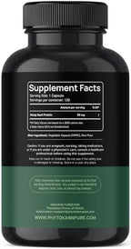 Phytokann 120 vegetable capsules supplement label details