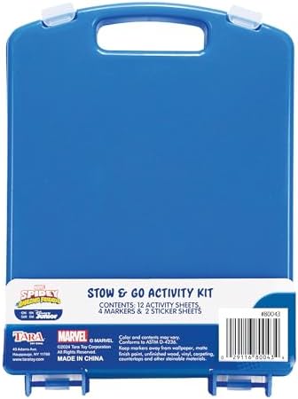Close up of Spidey and His Amazing Friends character stickers and activity pages