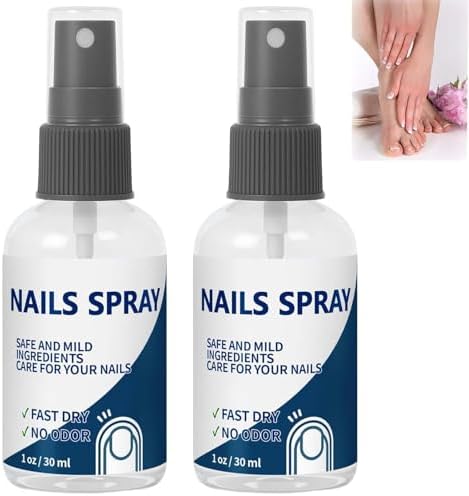 Clorisland nail spray 2 pack set for healthy toenails