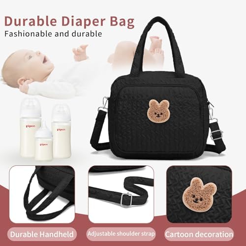Fwkekye travel baby bag side angle showing compact size and lightweight build.