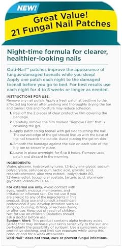 Opti-Nail overnight nail treatment patches for fungal damage repair