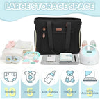 Pritent diaper bag laptop sleeve compartment