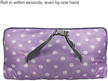 Folded compact travel diaper bag gear for infants sitting mat perspective