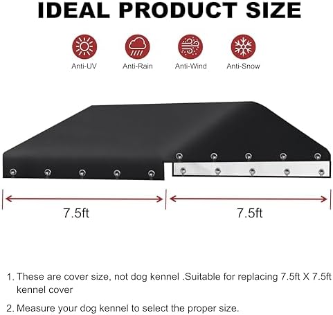 MDHAO outdoor pet canopy installed on a square metal wire frame structure