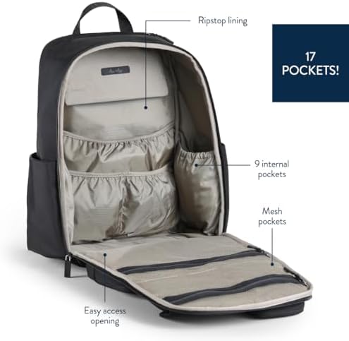 Itzy Ritzy Belong Utility Diaper Bag Backpack laptop sleeve in use