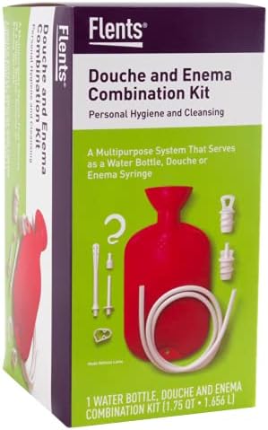 Flents personal hygiene kit with enema and douche nozzles for internal cleansing.