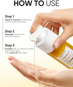 Skintific Centella Deep Cleansing Oil side profile with size details