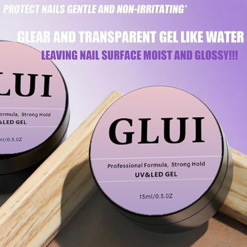 Glui nail glue texture for press on nails