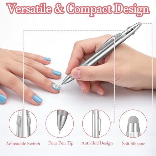 Detailed view of ballpoint design nail art pen