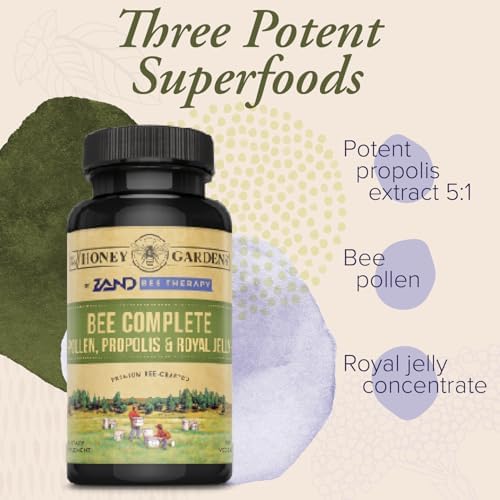 Zand Bee Complete vegetarian capsules packaging side profile