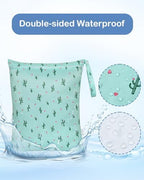 Close up of OTraki wet bag waterproof inner lining and zipper