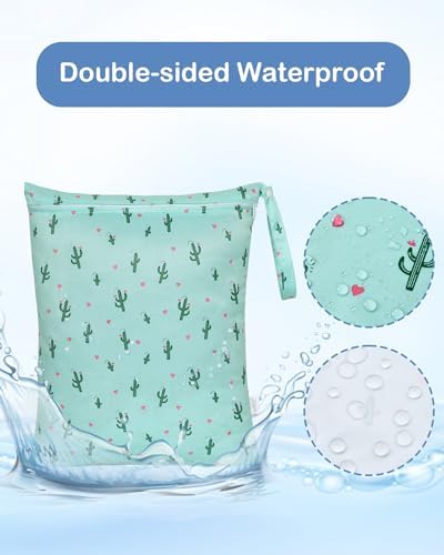 Close up of OTraki wet bag waterproof inner lining and zipper