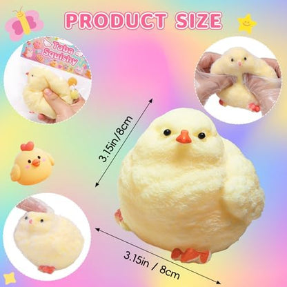 BESNEL 6 piece chicken squishy kit displayed inside its premium gift storage box