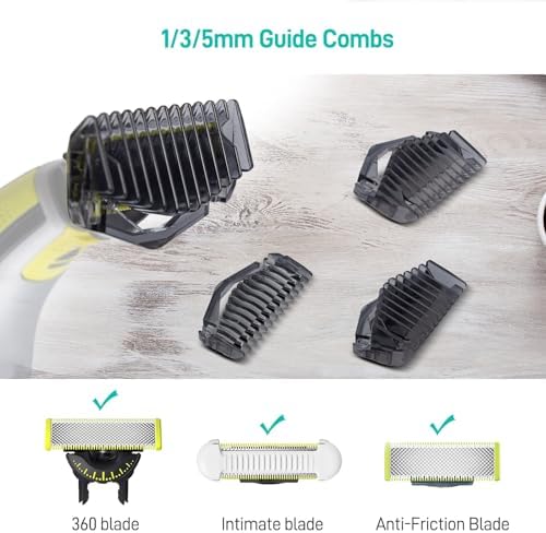 Close up view of the one millimeter trimmer attachment highlighting the secure snap on clip mechanism.