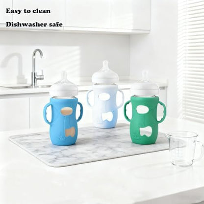 Close up of food grade silicone bottle cover texture