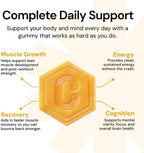 Create vegan creatine gummies nutrition facts and ingredients panel