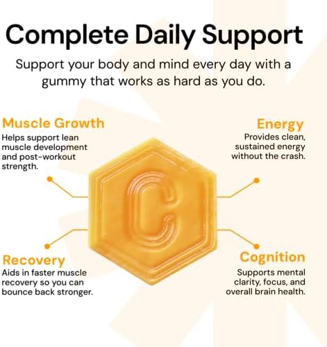 Create vegan creatine gummies nutrition facts and ingredients panel