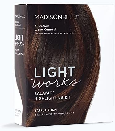 Madison Reed Ardenza Warm Caramel kit components laid out
