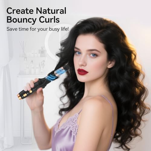 Side profile of Marske cordless hair curler with ceramic barrel