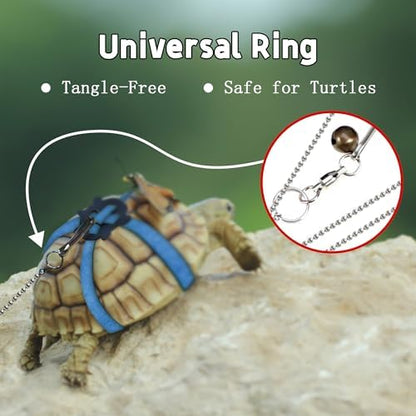 Premium imported pet tortoise control leash set laid flat