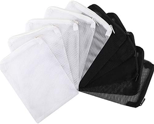 DEPEPE black and white mesh filter bags with plastic zippers