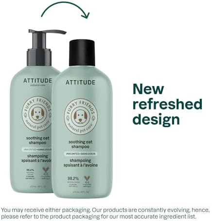 Vegan and cruelty-free pet shampoo with colloidal oatmeal ingredients