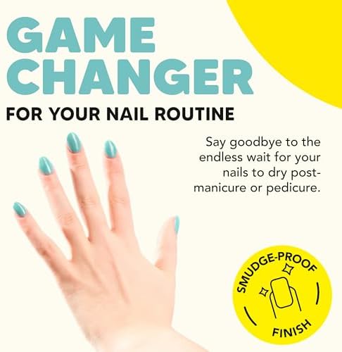 Back label of Onyx Professional nail dryer spray showing directions