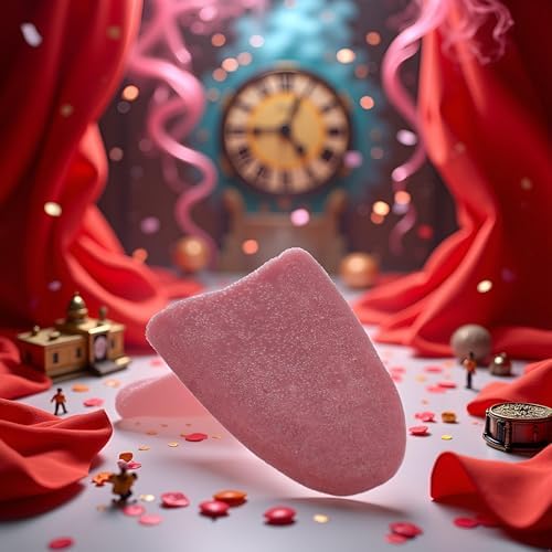 Two pieces of fake silicone tongue prank props