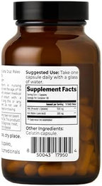Back label of Santa Cruz Paleo NAC and ALA showing nutritional facts and serving size