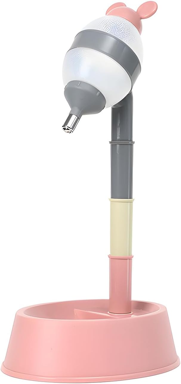NACOCO Pet Standing Water Dispenser Cat Dog Standing Bowl with Detachable Pole Automatically Feeding Water Height Adjustable(Grey) - Image 12