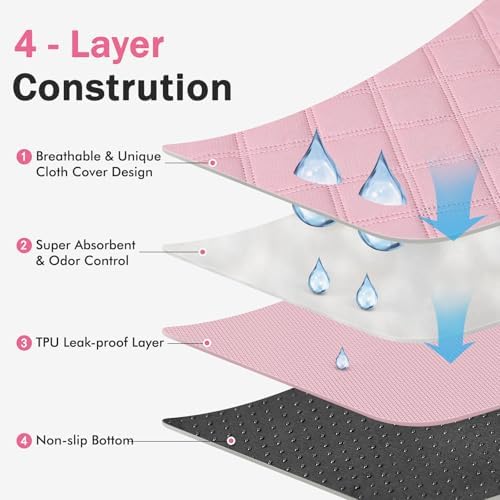 Siedihit Dog Cat Playpen, Puppy Pet Playpen Indoor for Small Dog Crate Tent Cage Outdoor, Portable Pop Up Dogs Enclosure Kennel with Carrying Case for Dogs/Cats/Rabbits(Pink, Small with pad) - Image 6