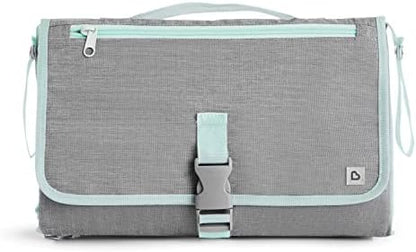Munchkin Portable Changing Pad â€“ Lightweight and Compact Baby Diaper Changing Mat with Silver-Ion Technology, Includes 12 Diaper Disposal Bags, Grey - Image 3