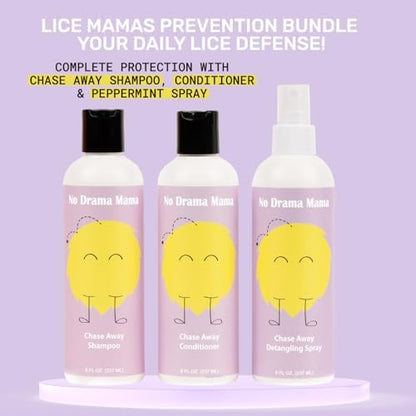 Lice Mamas natural shampoo bottle for lice prevention