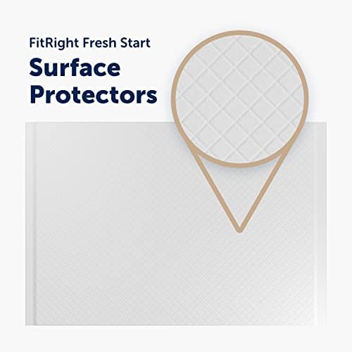 Fresh Start disposable chucks pads highlighting the five layer absorbency system for overnight leak protection.