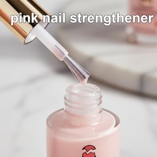 Application of nail repair serum on damaged nails
