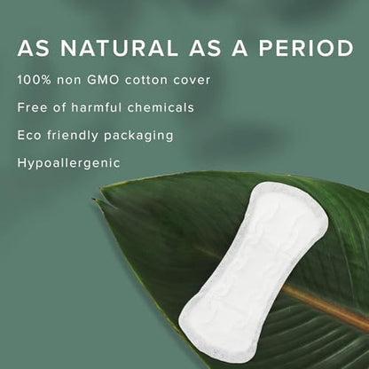 Veeda chlorine free and toxin free daily panty liners packaging