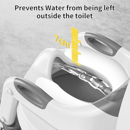KYYOKE foldable child toilet staircase collapsed down for space saving bathroom storage
