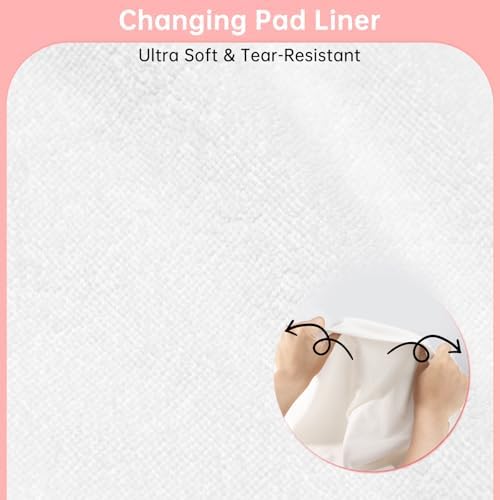 Ajrwiiy washable changing pad liner showing soft cotton fabric texture