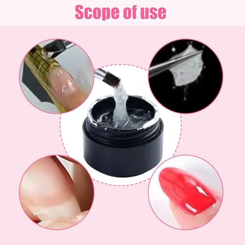 Broken nails repair kit phototherapy glue bottle beside a curing UV LED manicure lamp